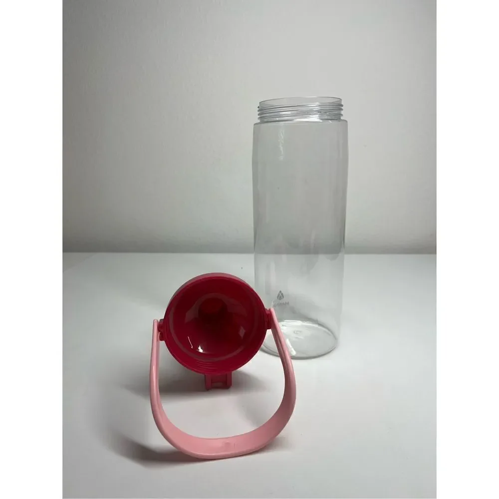 64 OZ WATER BOTTLE with Straw! Pink & Red